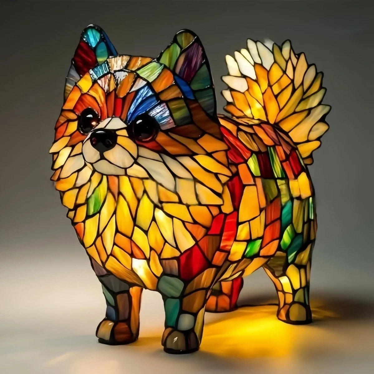 Night Light Dog-Shaped Warm LED USB-Powered With Switch