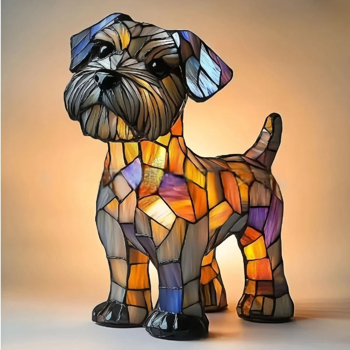 Night Light Dog-Shaped Warm LED USB-Powered With Switch