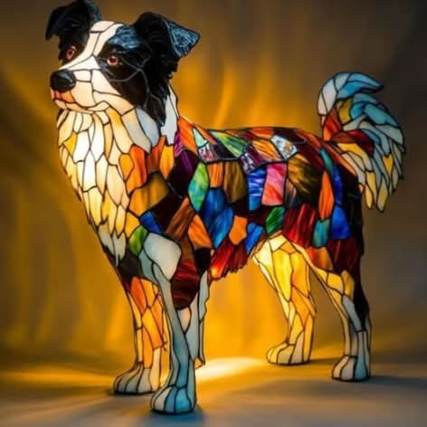 Night Light Dog-Shaped Warm LED USB-Powered With Switch