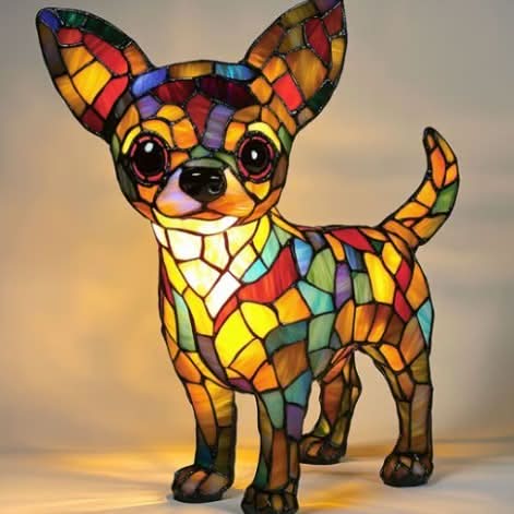 Night Light Dog-Shaped Warm LED USB-Powered With Switch