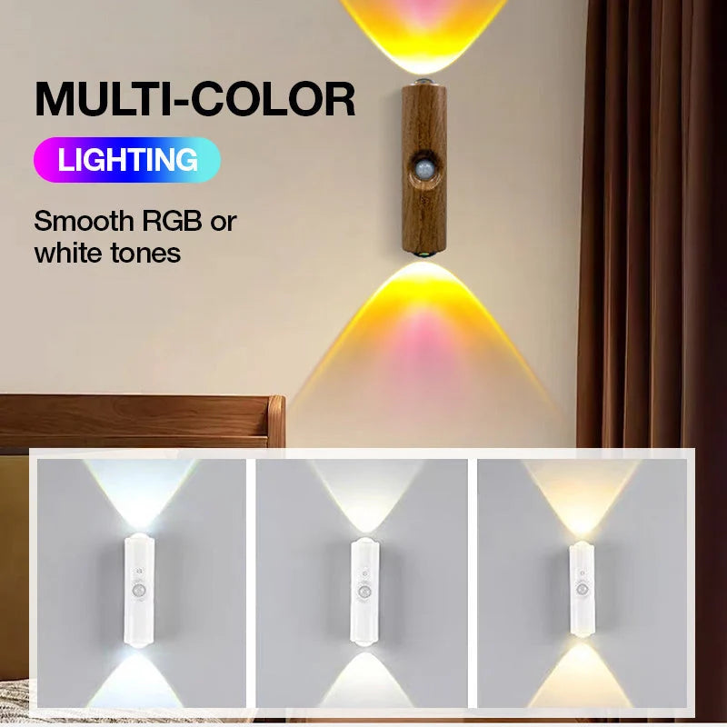Night Light Motion Sensor Magnetic Mount RGB Lighting