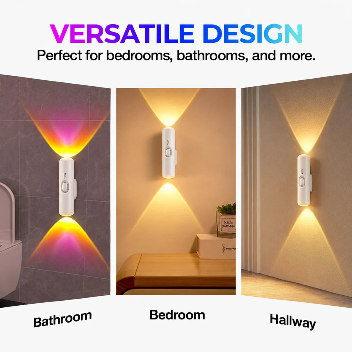 Night Light Motion Sensor Magnetic Mount RGB Lighting