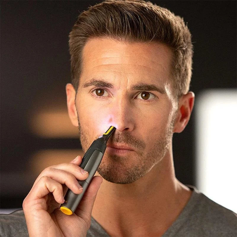 Nose And Ear Trimmer Precision Cutting Head Built-In LED Light