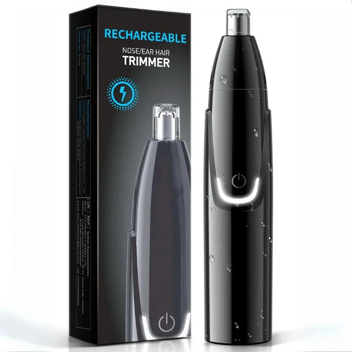 Nose & Ear Hair Trimmer Waterproof Rechargeable 90-Minute Runtime