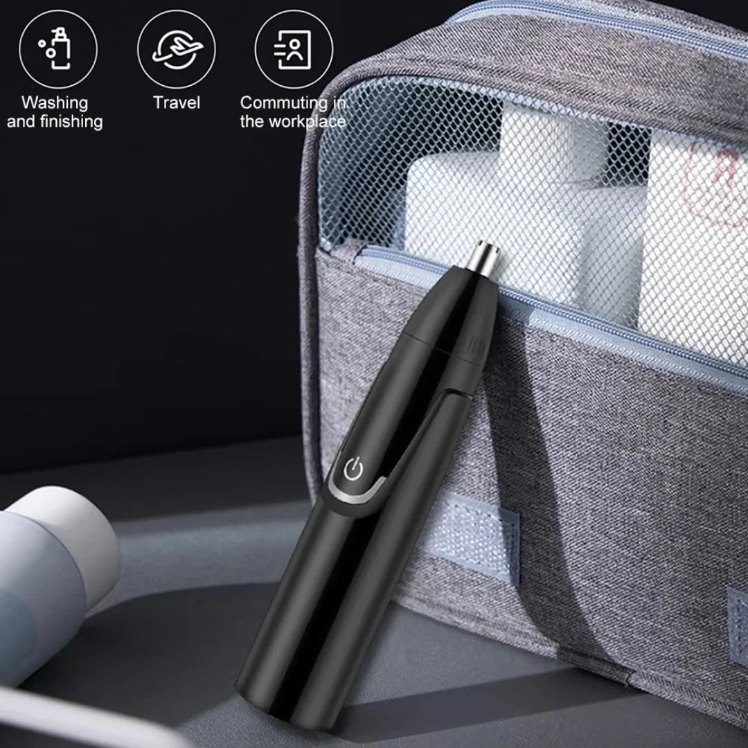 Nose & Ear Hair Trimmer Waterproof Rechargeable 90-Minute Runtime