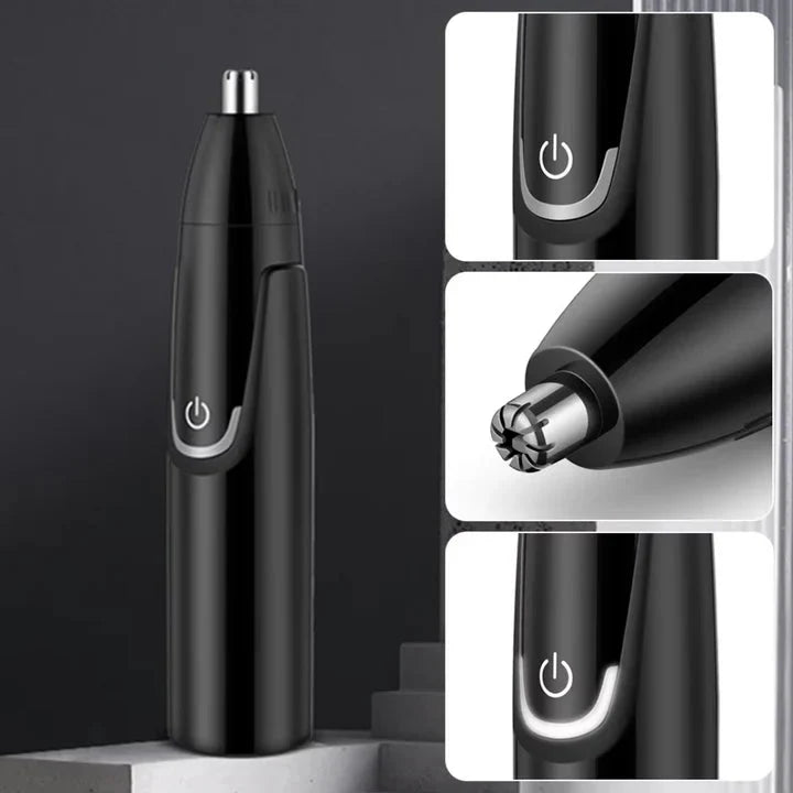 Nose & Ear Hair Trimmer Waterproof Rechargeable 90-Minute Runtime
