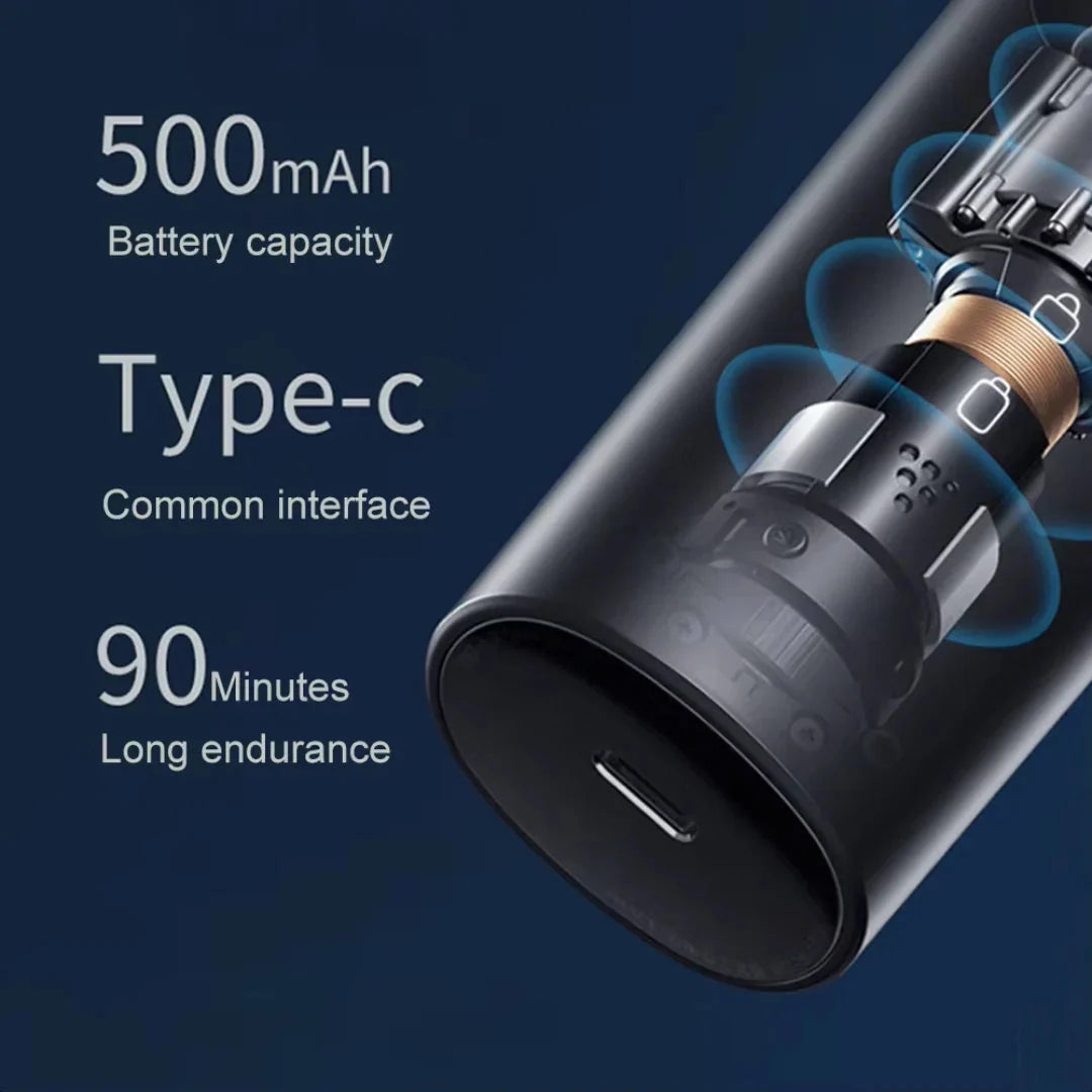 Nose & Ear Hair Trimmer Waterproof Rechargeable 90-Minute Runtime