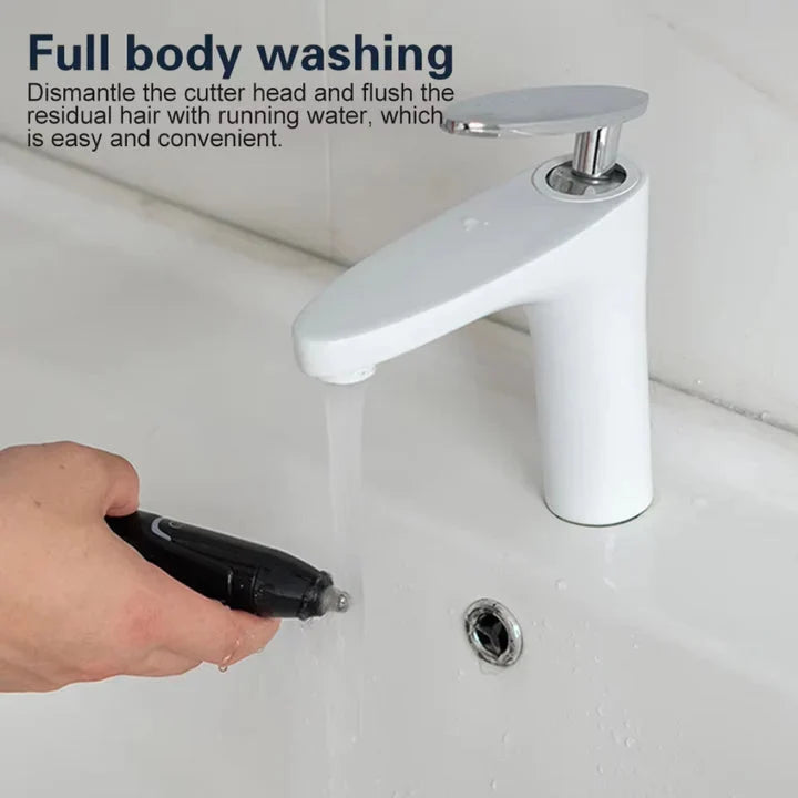 Nose & Ear Hair Trimmer Waterproof Rechargeable 90-Minute Runtime