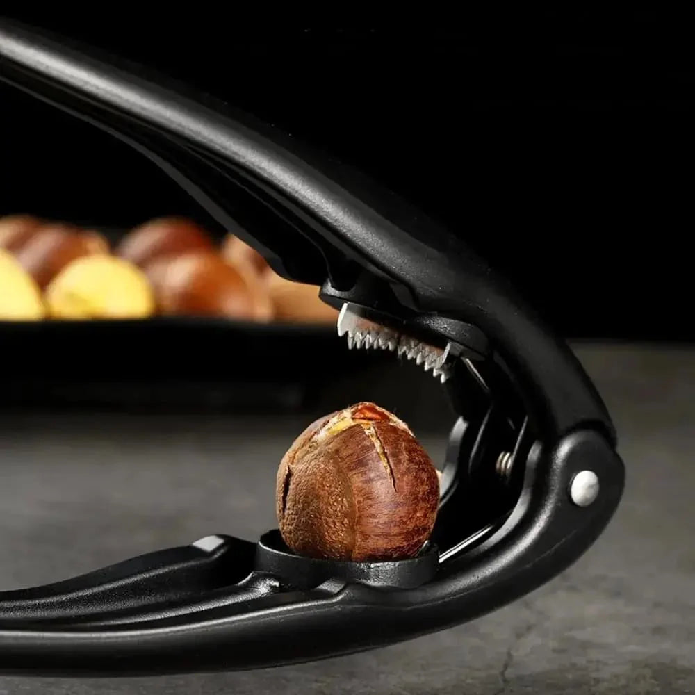 Nut Opener Stainless Steel Non-Slip Ergonomic Handle