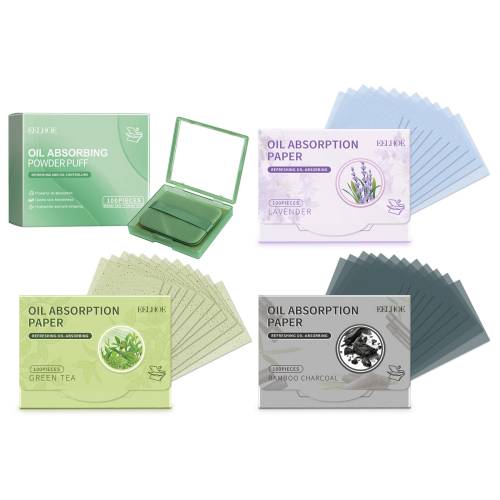 Oil Blotting Papers Flax Fiber Shine-Absorbing Travel Size