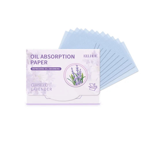 Oil Blotting Papers Flax Fiber Shine-Absorbing Travel Size