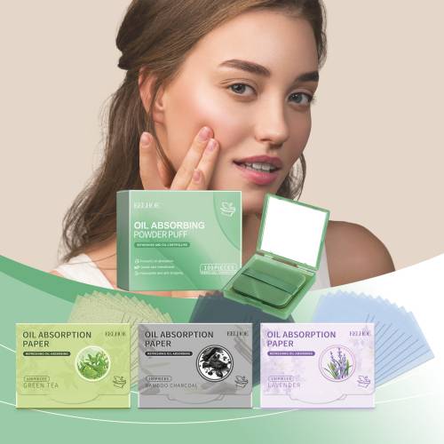 Oil Blotting Papers Flax Fiber Shine-Absorbing Travel Size