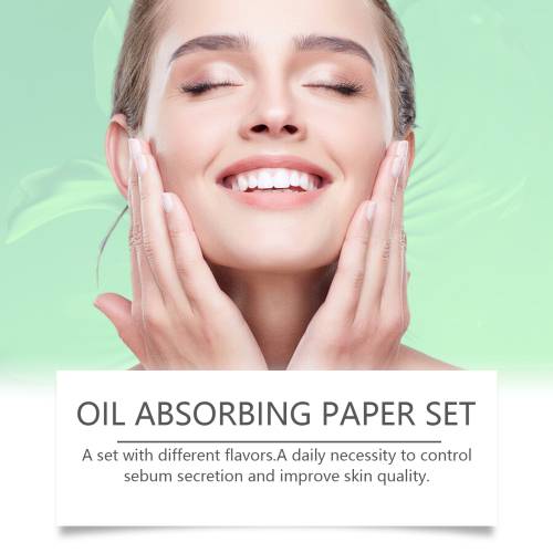 Oil Blotting Papers Flax Fiber Shine-Absorbing Travel Size