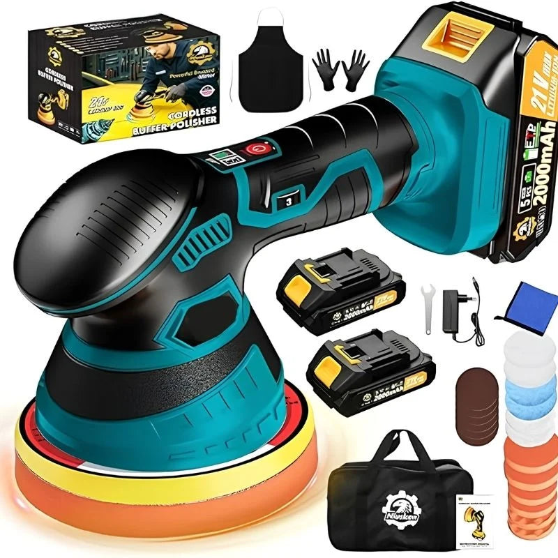 Orbital Buffer Cordless Variable Speed Foam Pad Set