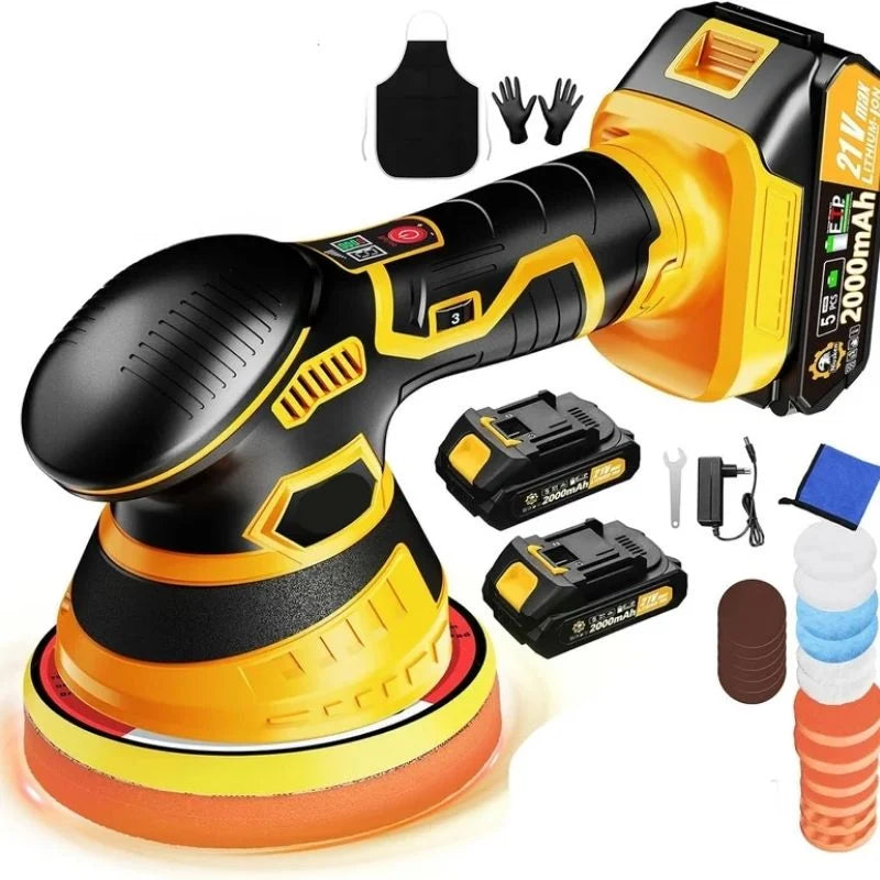 Orbital Buffer Cordless Variable Speed Foam Pad Set