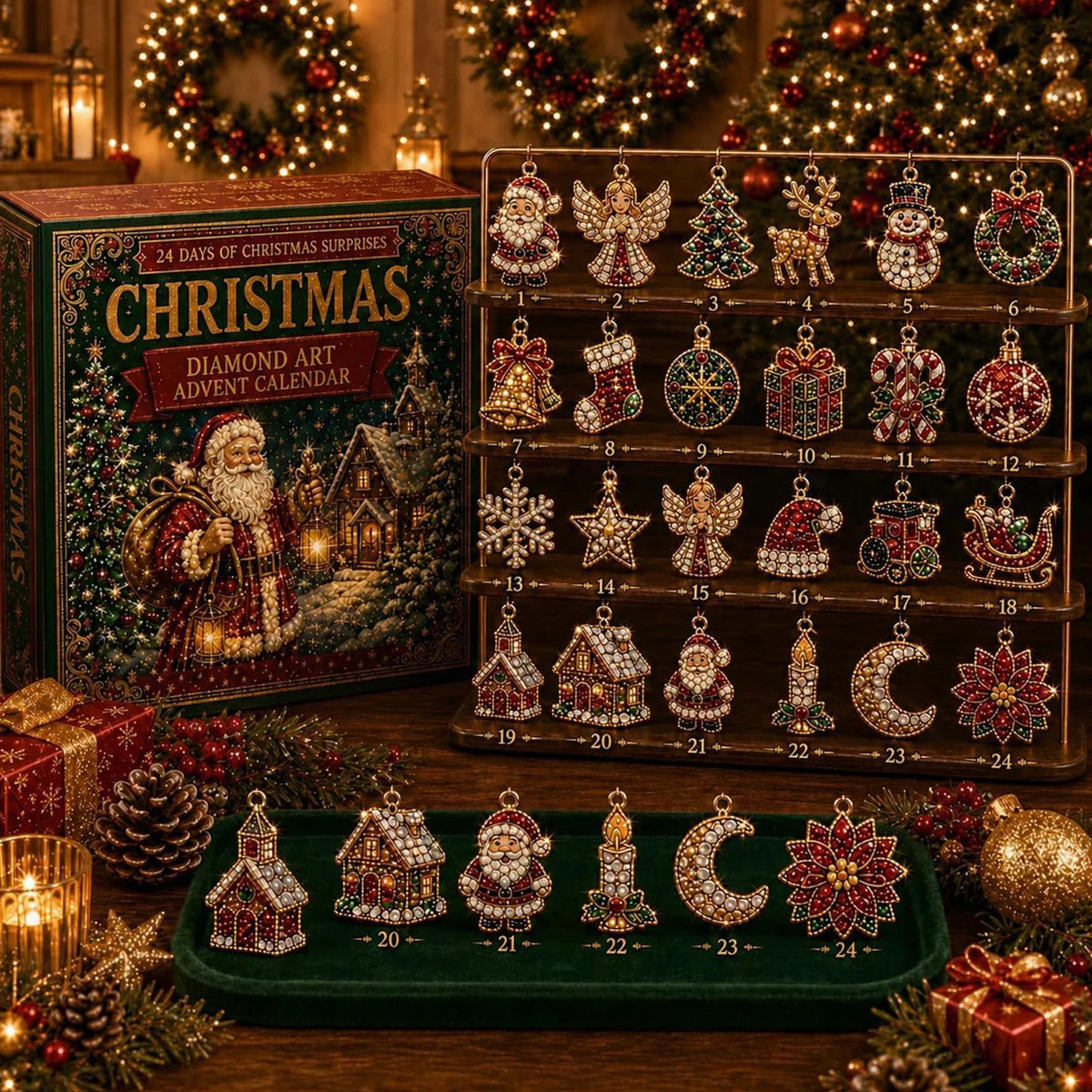 Ornament Advent Calendar Diamond Painting Set of 24