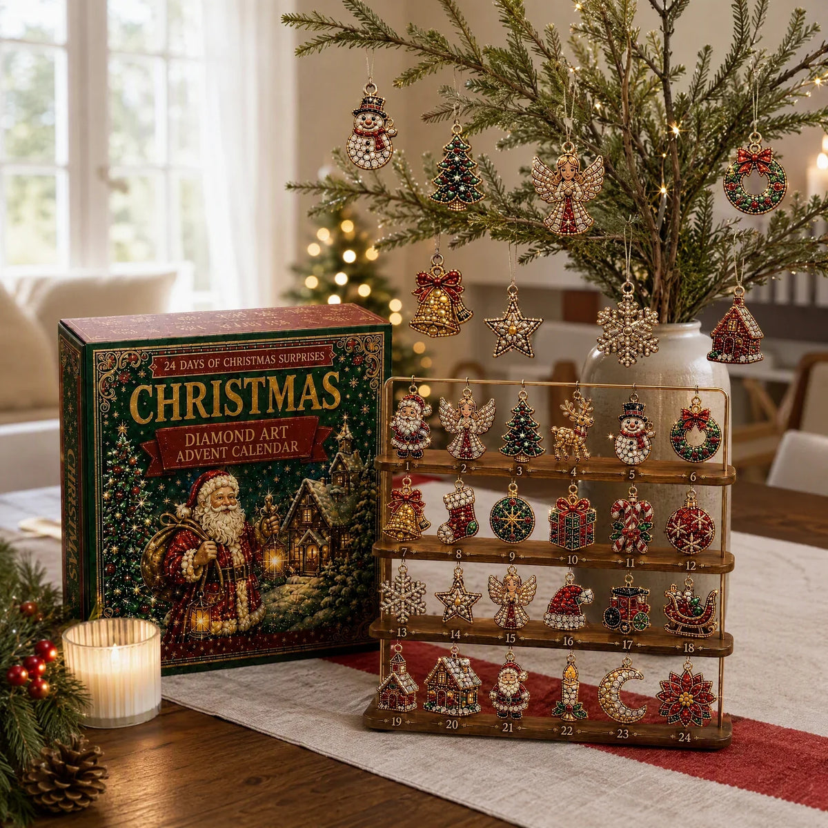 Ornament Advent Calendar Diamond Painting Set of 24