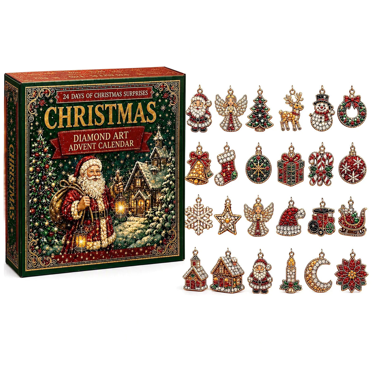 Ornament Advent Calendar Diamond Painting Set of 24