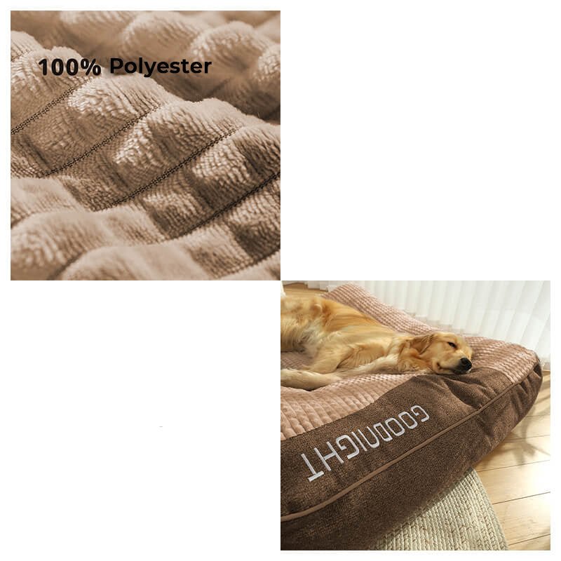 Orthopedic Dog Bed Raised Bolster Machine-Washable Cover