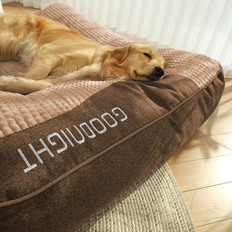 Orthopedic Dog Bed Raised Bolster Machine-Washable Cover