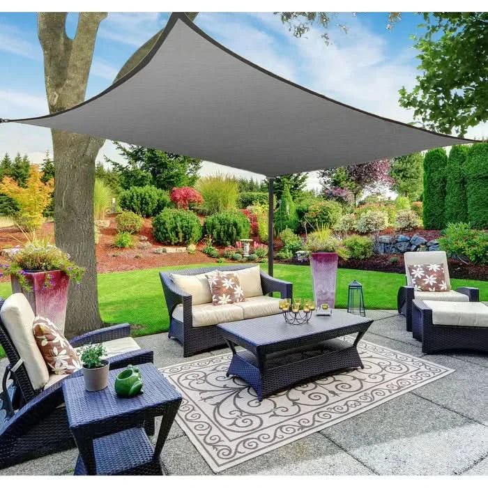 Outdoor Awning Waterproof Polyester 98% Shade Coverage