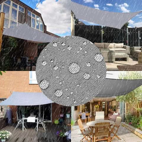 Outdoor Awning Waterproof Polyester 98% Shade Coverage