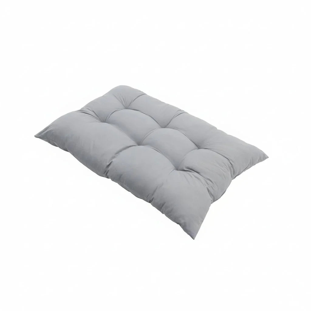 Outdoor Bench Cushion Quilted Weather-Resistant Breathable Polyester-Cotton Blend