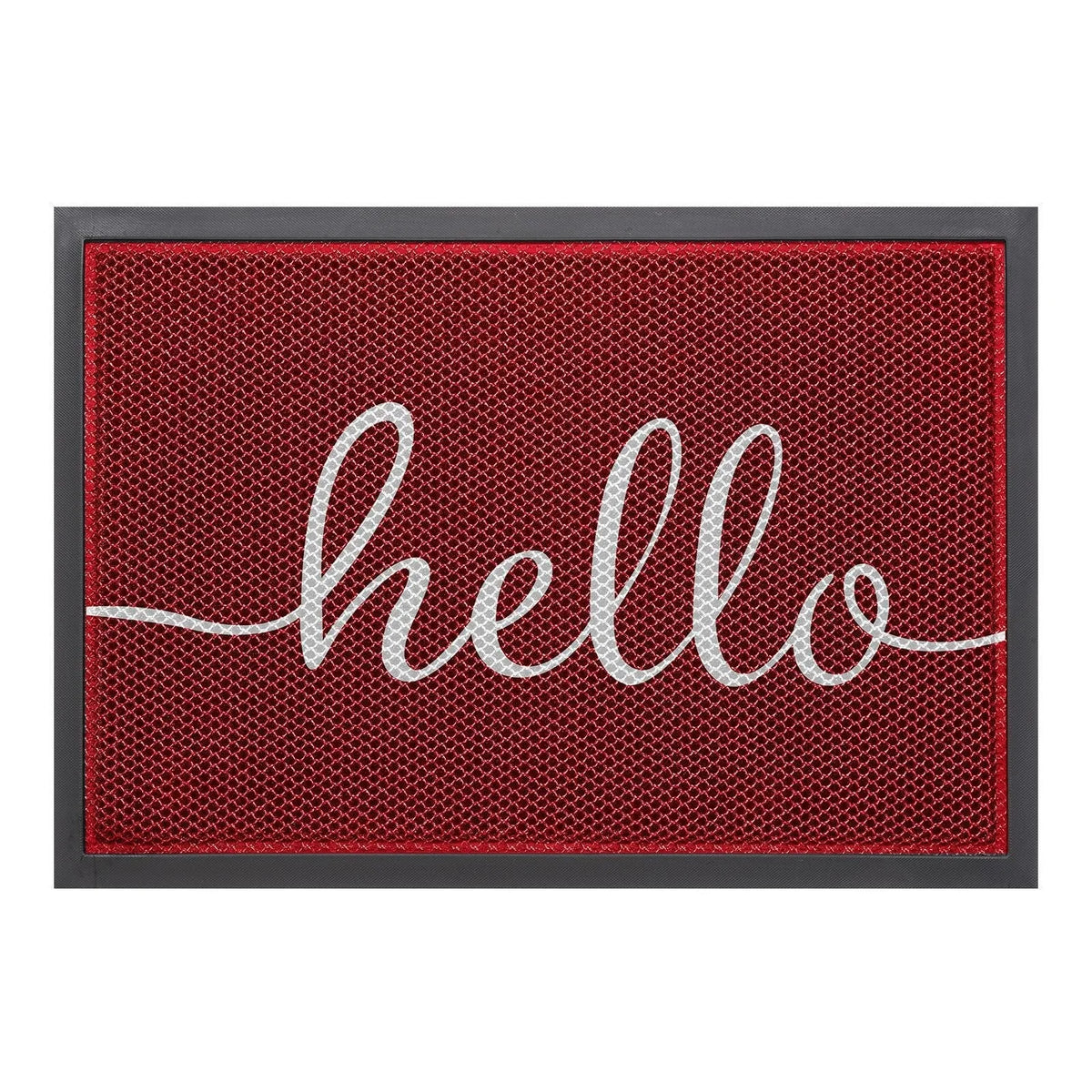 Outdoor Doormat Water-Resistant PVC Mesh Non-Slip Rubber Backing