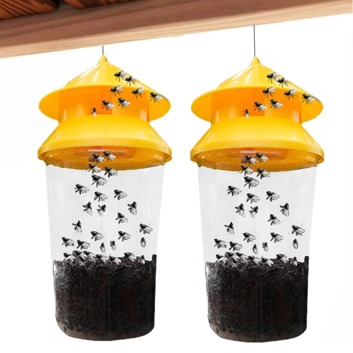Outdoor Fly Trap Reusable Hanging Weather-Resistant