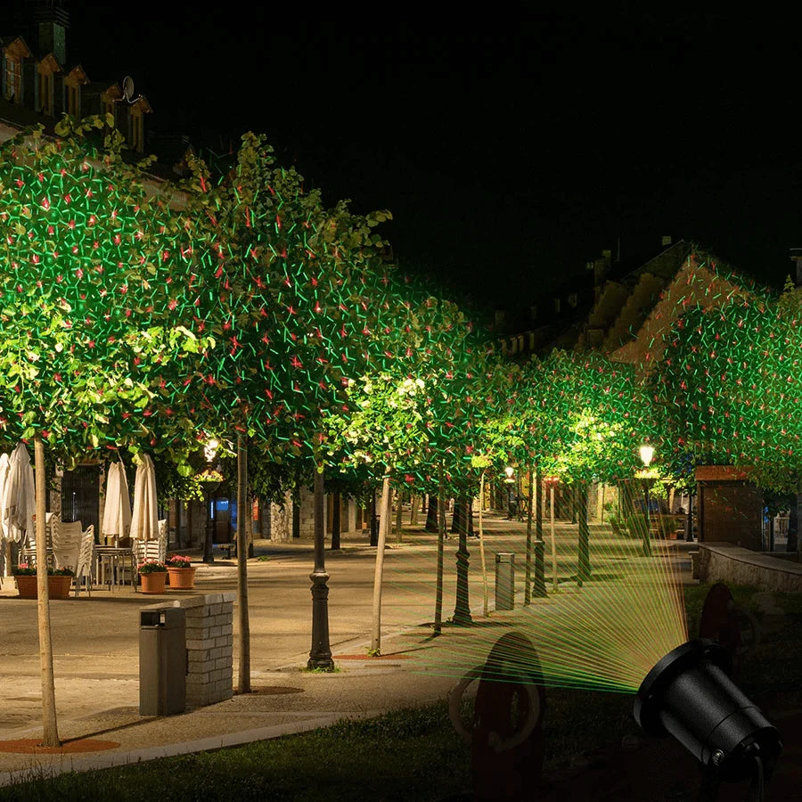 Outdoor Laser Projector Red & Green Remote Weatherproof