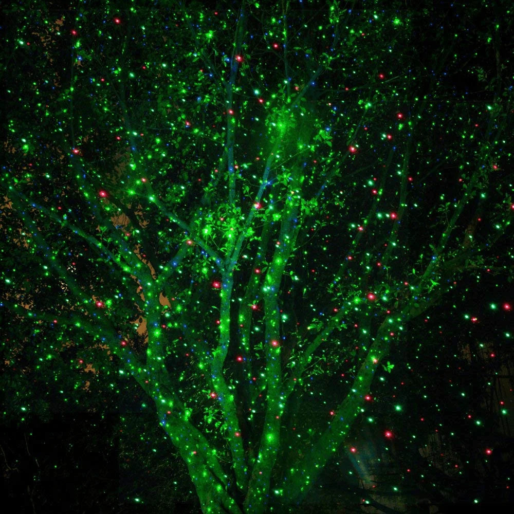 Outdoor Laser Projector Red & Green Remote Weatherproof