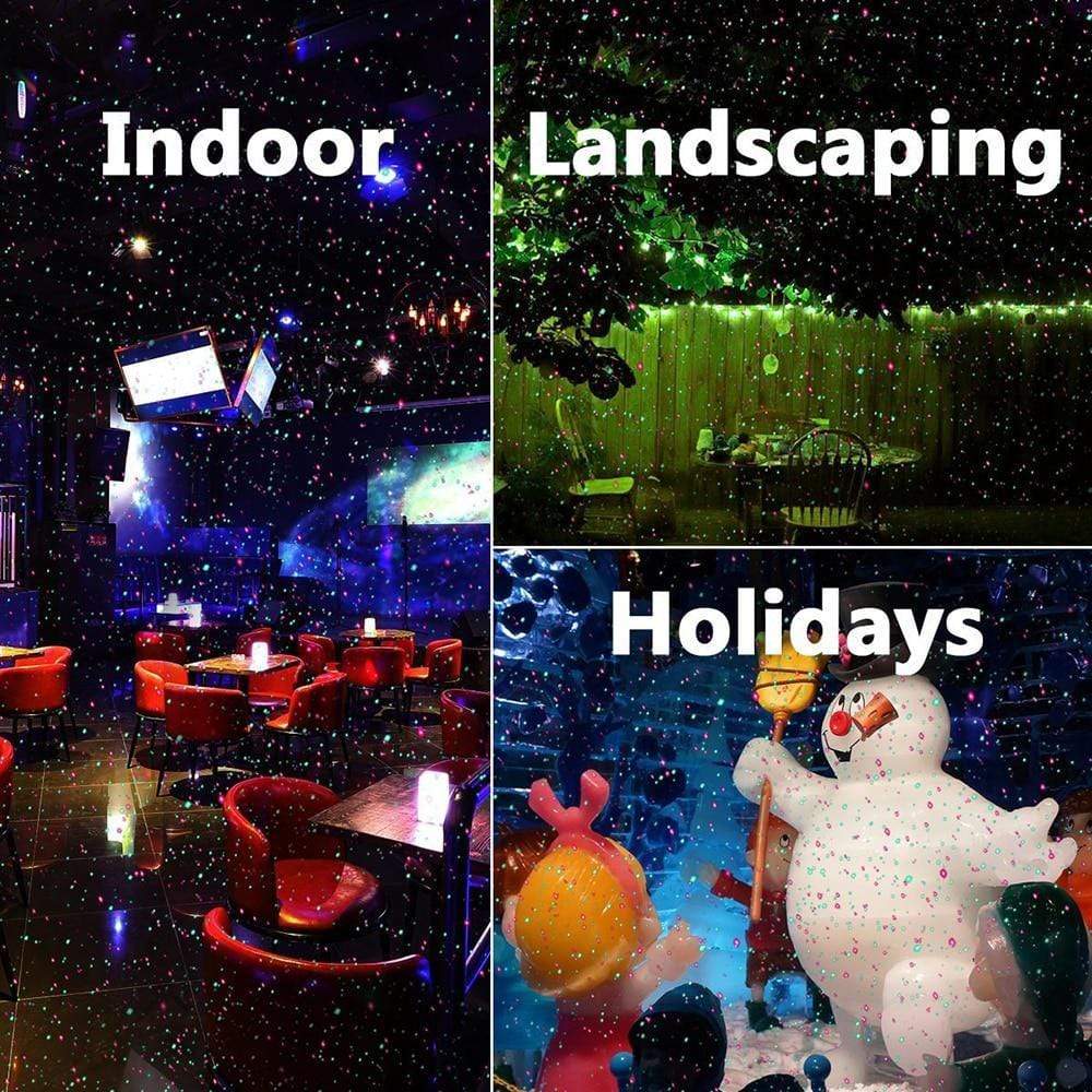 Outdoor Laser Projector Red & Green Remote Weatherproof