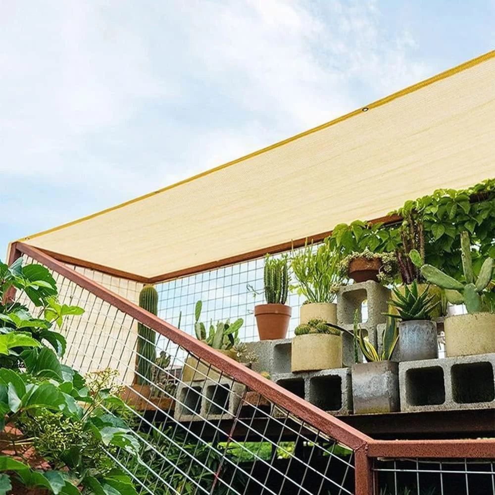 Outdoor Shade Sail High UV Protection Breathable Mesh