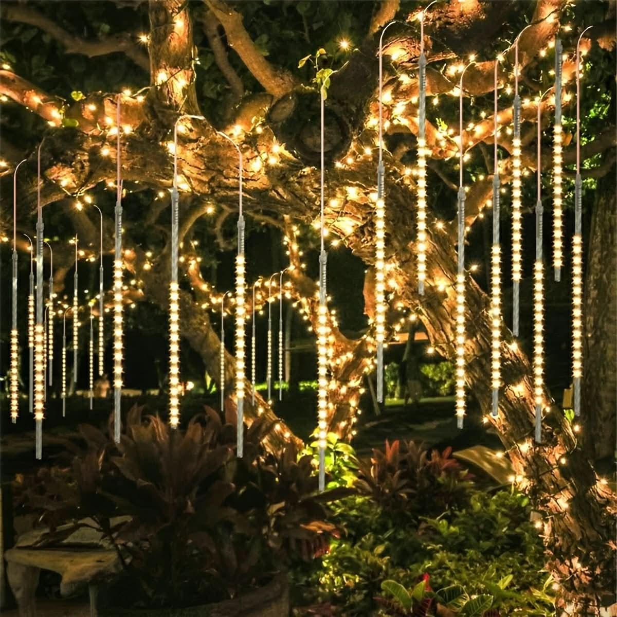 Outdoor Solar Lights Meteor Shower Effect IP65 Rated