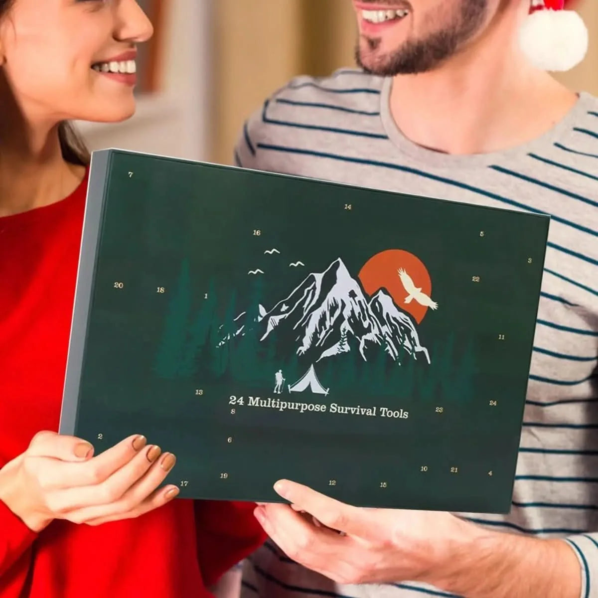 Outdoor Tool Advent Calendar 24 Tools Lightweight & Portable