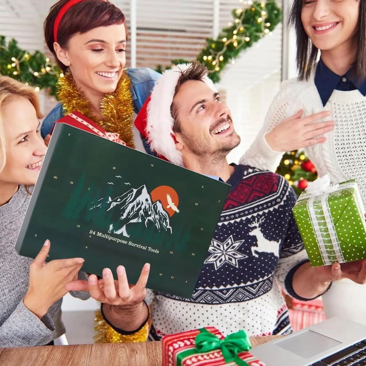 Outdoor Tool Advent Calendar 24 Tools Lightweight & Portable