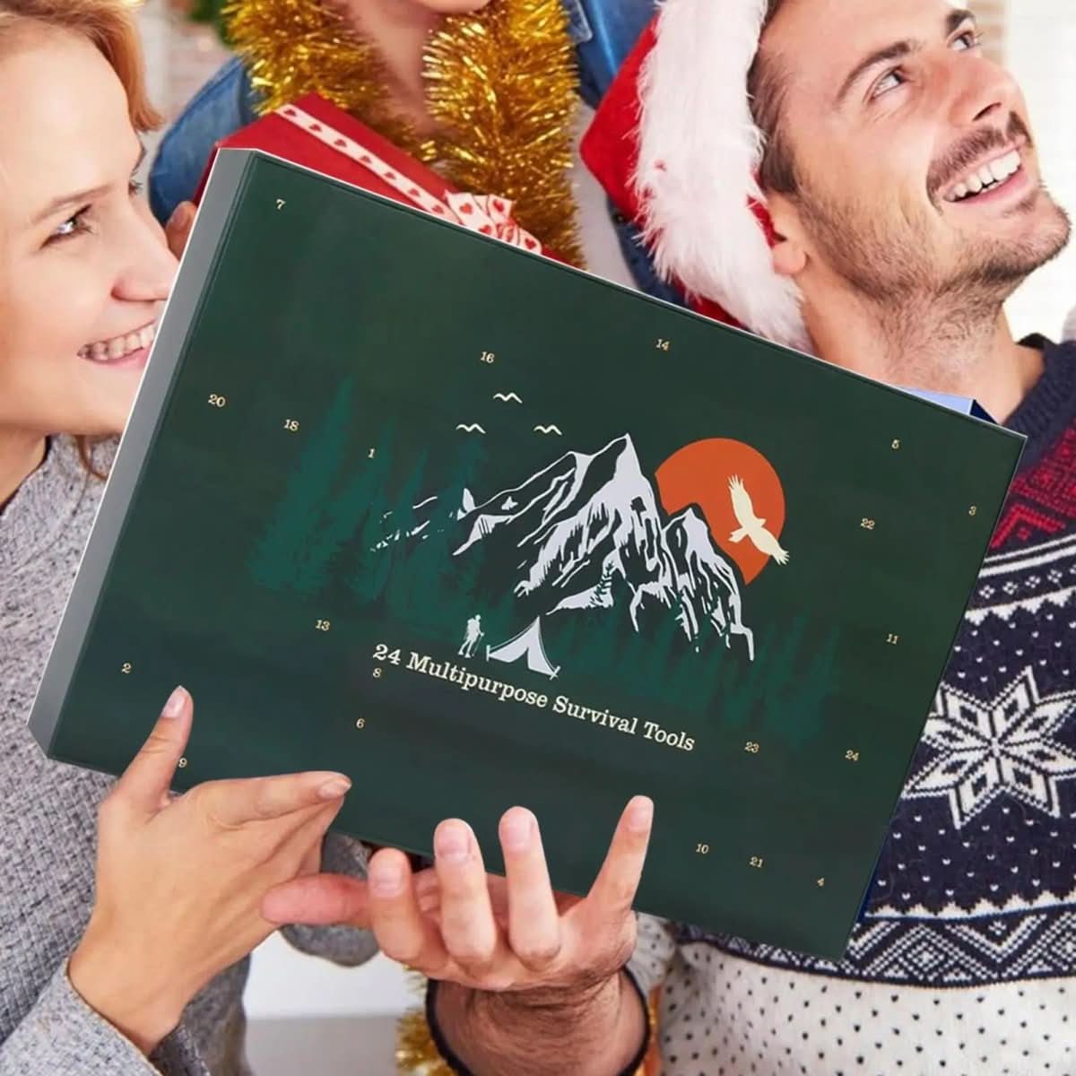Outdoor Tool Advent Calendar 24 Tools Lightweight & Portable