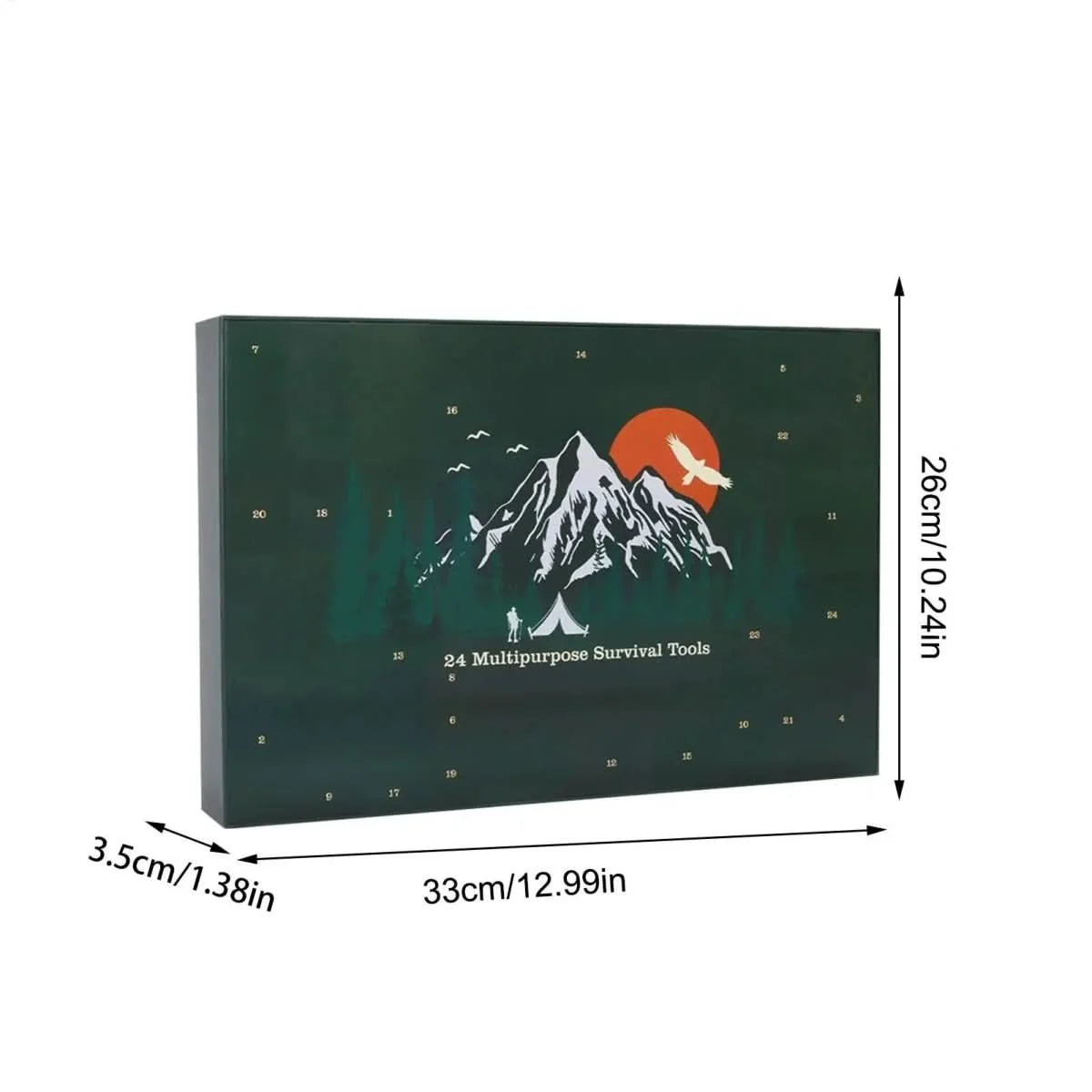Outdoor Tool Advent Calendar 24 Tools Lightweight & Portable
