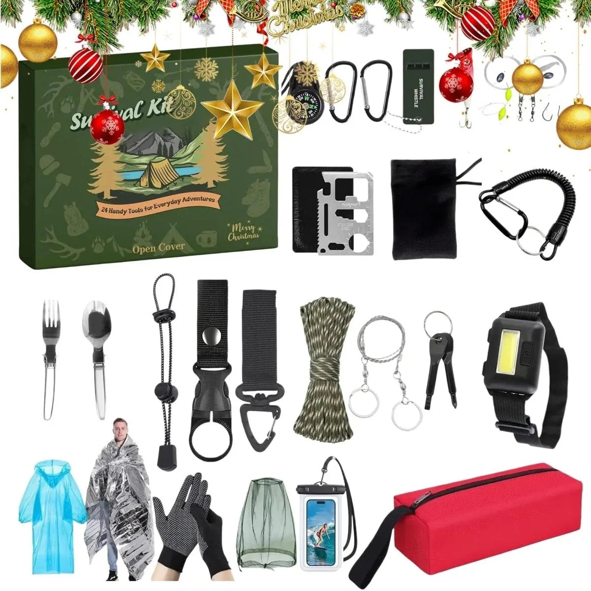 Outdoor Tool Set 24-Piece Advent Calendar