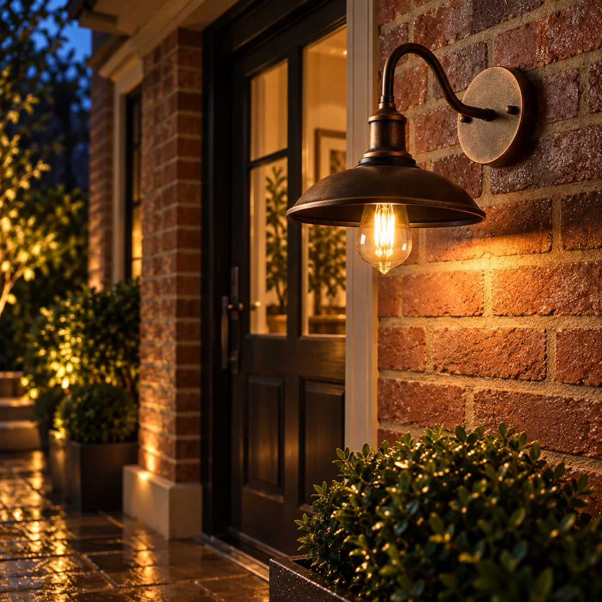 Outdoor Wall Light Aluminum Bronze IP65 Waterproof