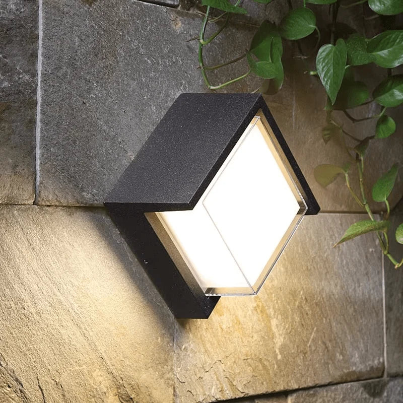 Outdoor Wall Light Integrated Warm White LED IP65 Weather-Resistant