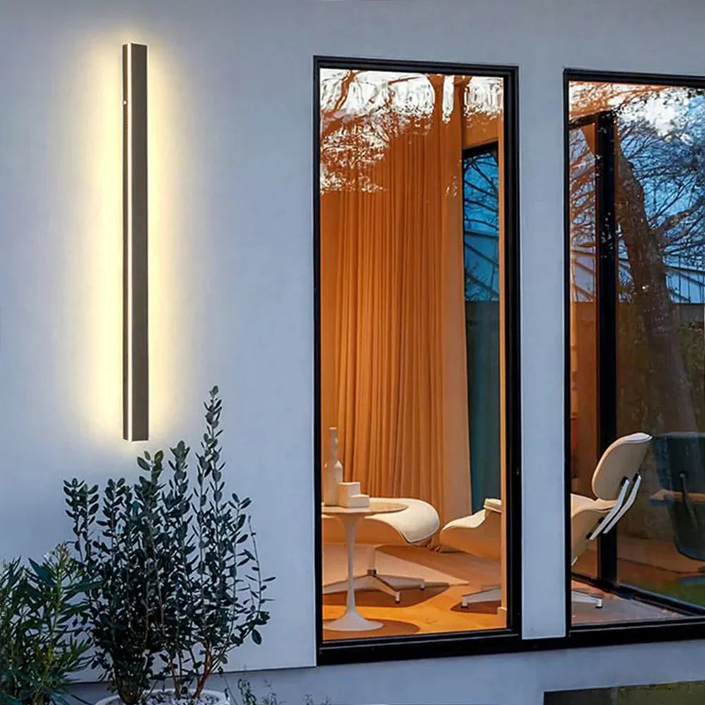 Outdoor Wall Light Linear LED IP65 Weather-Resistant