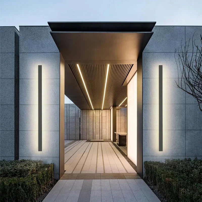 Outdoor Wall Light Linear LED IP65 Weather-Resistant