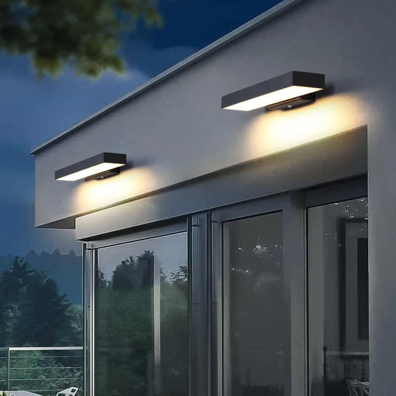 Outdoor Wall Light Motion Sensor Hardwired Warm 3000K LED