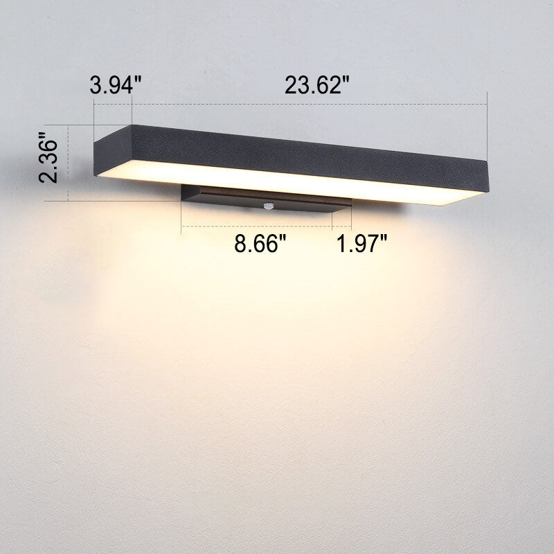 Outdoor Wall Light Motion Sensor Hardwired Warm 3000K LED