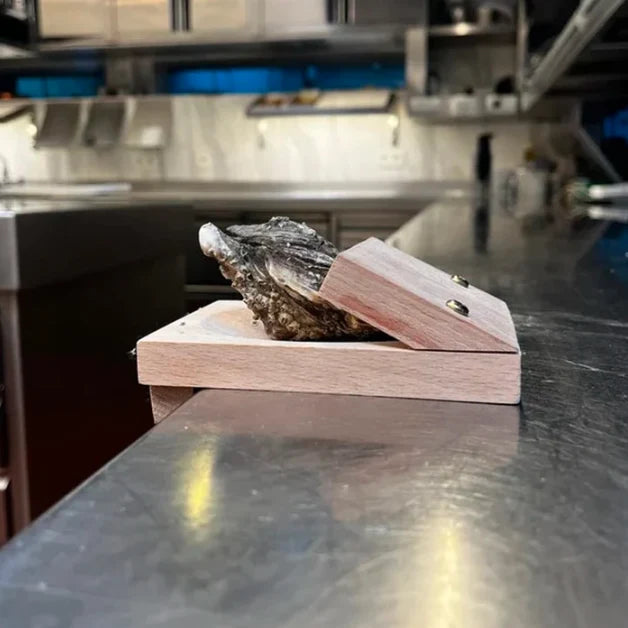 Oyster Shucking Clamp Solid Wood Secure Hold