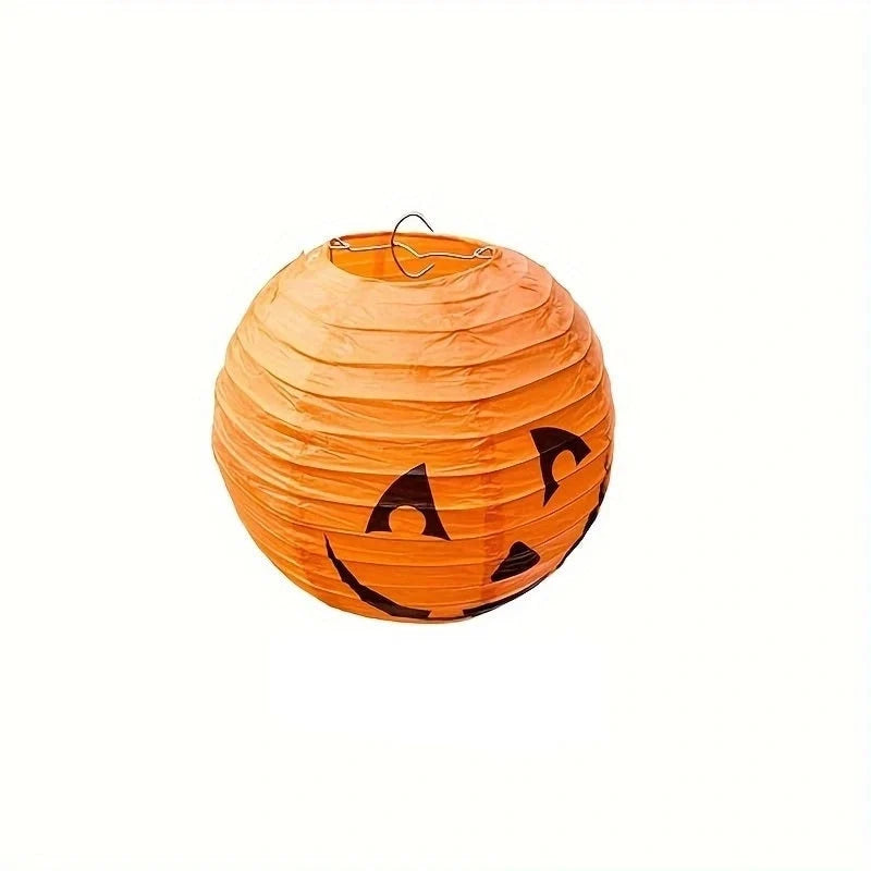 Paper Lanterns Jack-O'-Lantern Faces Set of 12