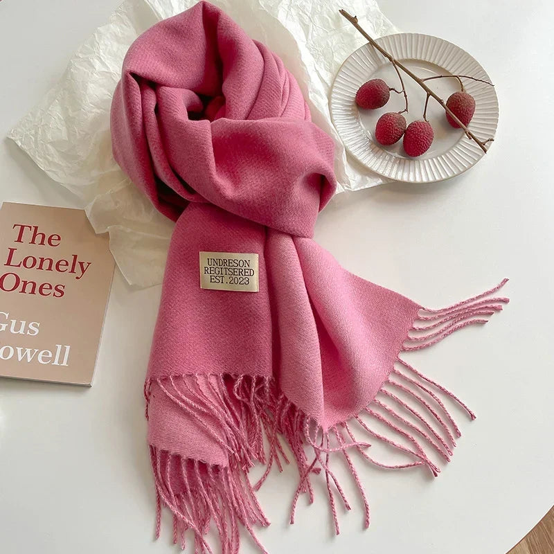 Pashmina Scarf Soft Warm Fringed Wrap