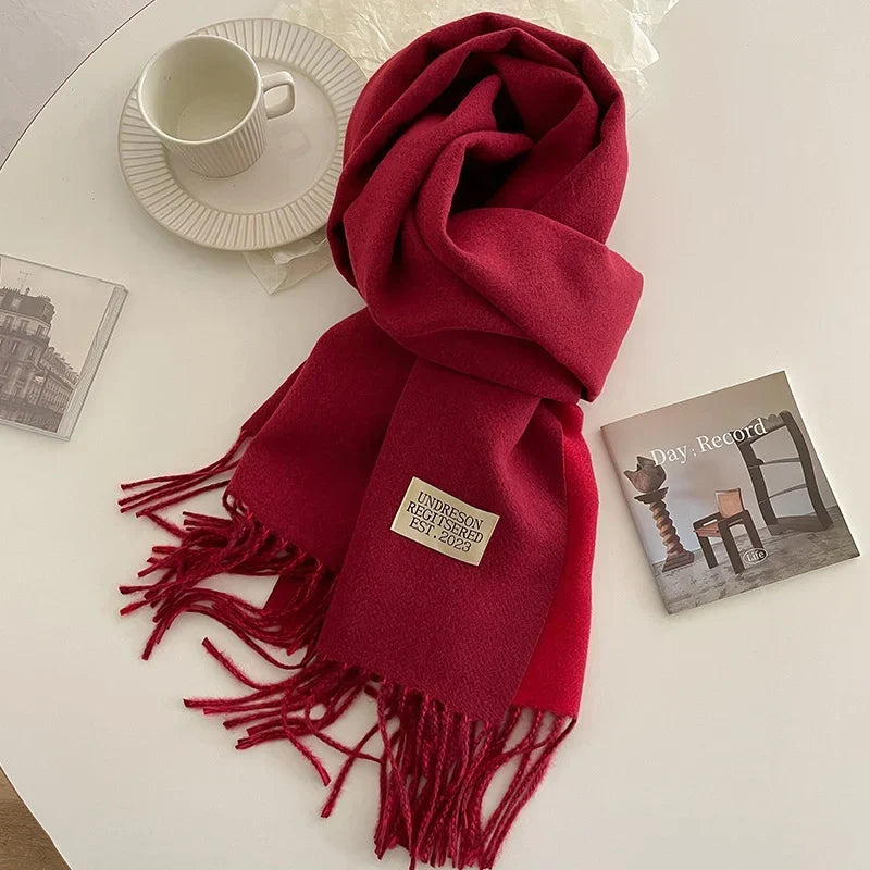 Pashmina Scarf Soft Warm Fringed Wrap