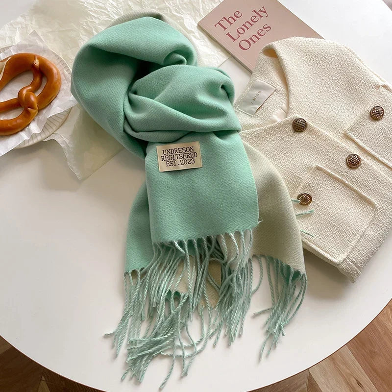 Pashmina Scarf Soft Warm Fringed Wrap